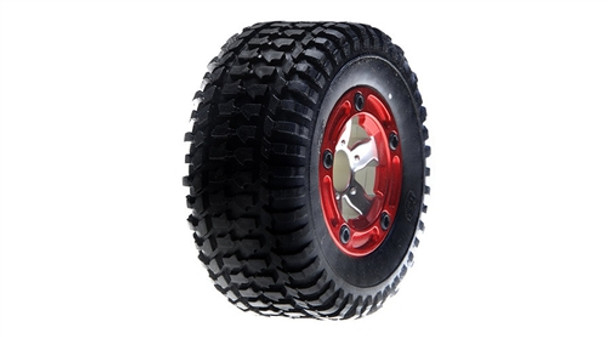 LOSB1950 LOSI Front Mounted Tire, Chrome (2): MSCT