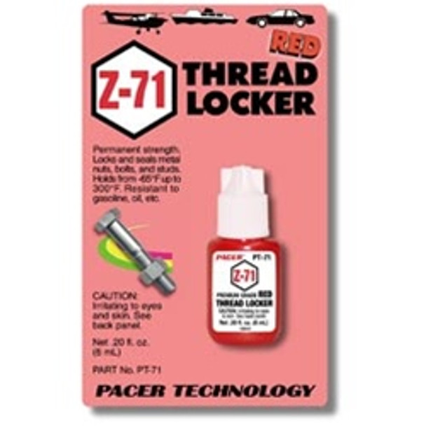 PAAPT71 PACER Z-71 Red Thread Lock .20 oz