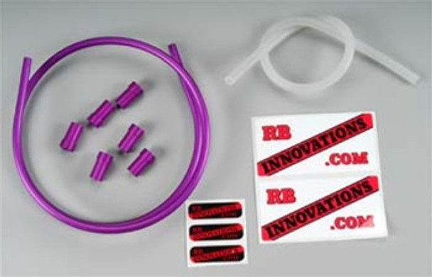 RBVMF3000P RBV Aluminum Monster Fuel Line Kit, Anodized Purple