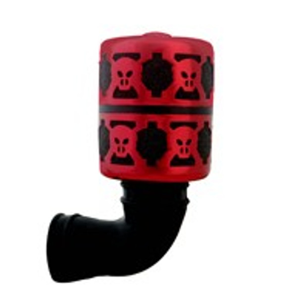 RCO4112 RC ONE .21 SKULL BONES AIR FILTER ALUM RED