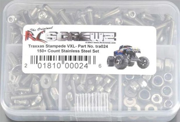 RCZTRA024 RC Screwz Stainless Steel Screw Kit Stampede VXL