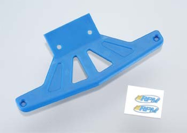 RPM81165 RPM BUMPER WIDE FRONT BLUE RUSTLER STAMPEDE BANDIT