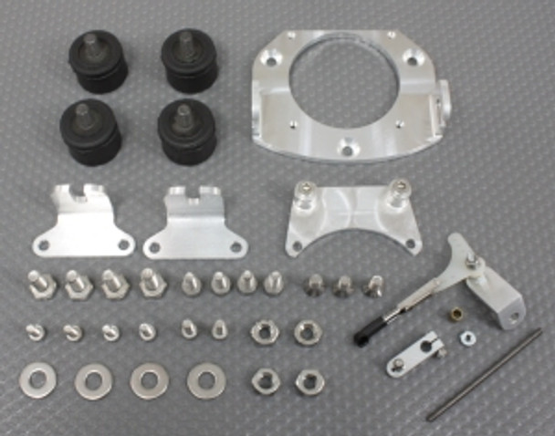 SPDZM-013 SPEEDMASTER Zenoah Motor Mount w/Throttle Kit and Coil Relocator Bracket