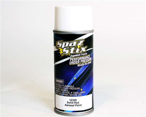 SZX12309 Spaz Stix Solid Red Aerosol Paint 3.5Oz