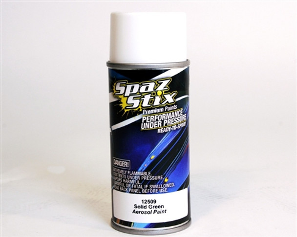 SZX12509 Spaz Stix Solid Green Aerosol Paint 3.5Oz