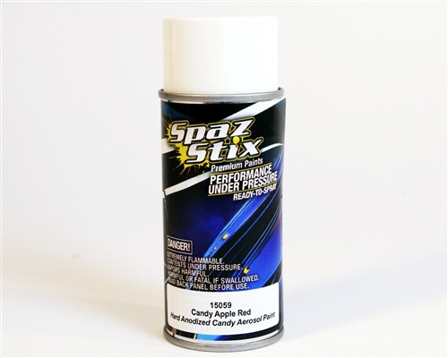 SZX15059 Spaz Stix Candy Apple Red Aerosol Paint 3.5Oz - Graves RC