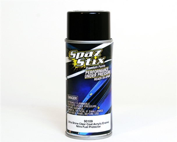 SZX90109 Spaz Stix Ultra Shine Clear Acrylic Enamel Aerosol 3.5Oz