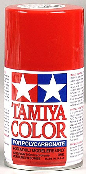 TAM86002 Tamiya PS-2 Polycarbonate Spray Red 3 oz