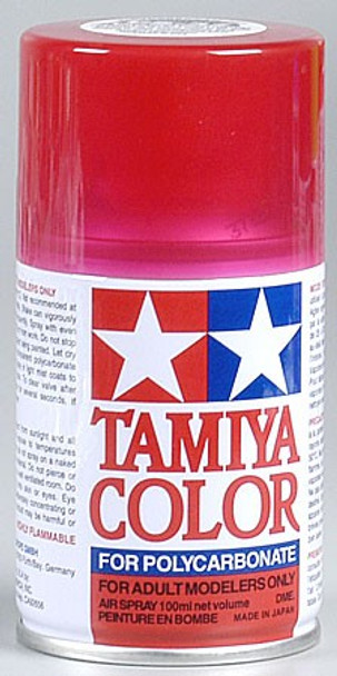 TAM86037 Tamiya PS-37 Polycarb Spray Translucent Red 3 oz