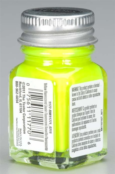TES1177TT Testors Yellow Fluorescent 1/4 oz
