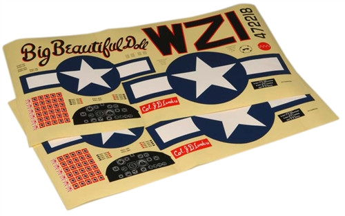TOPA1655 Top Flite Decal Giant P-51D Mustang ARF