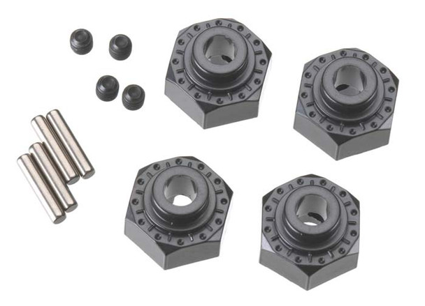 AX30429 Axial Aluminum Hex Hub 12mm Black (4)