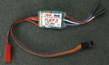 TAIF5ESC SHULMAN AVIATION F-5 ESC (2-3 CELL/BEC 2MM CONNECTOR)