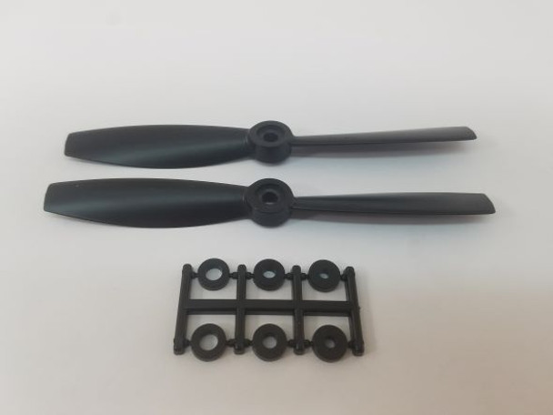 HQP010755451BNR HQ Prop 5.5" x 4.5" Reverse Bullnose Carbon Propeller (2)