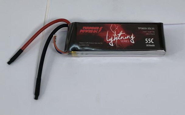 TP3850-3SL55 Thunder Power 3850mAh 3-Cell/3S 11.1V Lightning Series 55C LiPo