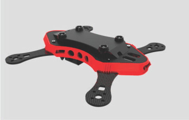 OASWASP230R Oas Hobby 230 Wasp Quadcopter Frame, Red