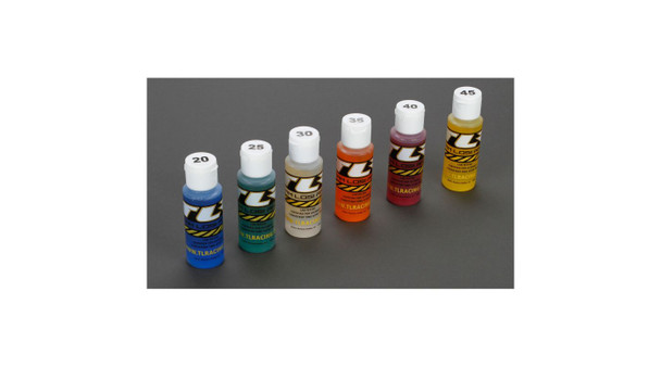 TLR74020 TLR Shock Oil 6Pk, 20, 25, 30, 35, 40, 45 2oz