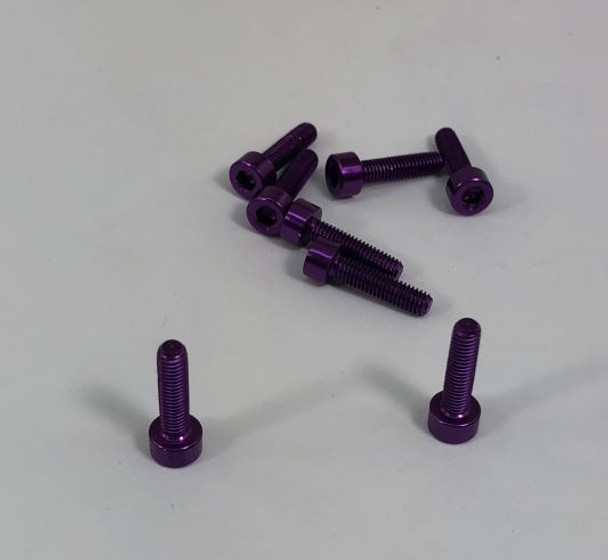 SCREWALM3X12PUR-7 Graves RC Hobbies M3X12 Aluminum Socket Screw – PURPLE