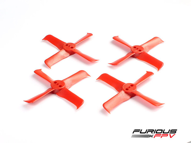 FPV0282-S Furious FleekProp 2036-4 Propellers (2CW - 2CCW) - Red