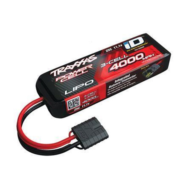 TRA2849X Traxxas 4000mAh 25C 11.1V 3S 3-Cell LiPo Battery w/iD Connector