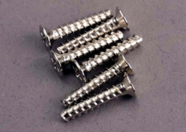 TRA2649 TRAXXAS SCREWS 3X15MM COUNTERSUNK SELF TAPPING (6)