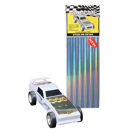 PIN3987 PineCar Metallic Mirage Stick-On Details