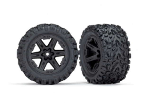 TRA6773 TRAXXAS Talon EXT 2.8" Pre-Mounted Tires w/RXT Wheels (2) - Black