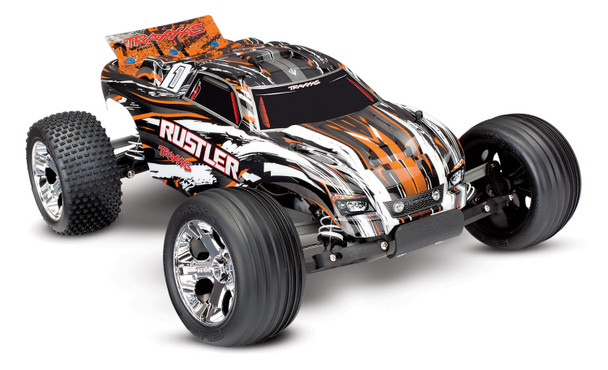 TRA37054-1ORG TRAXXAS RUSTLER RTR W/ XL-5 ESC ORANGE