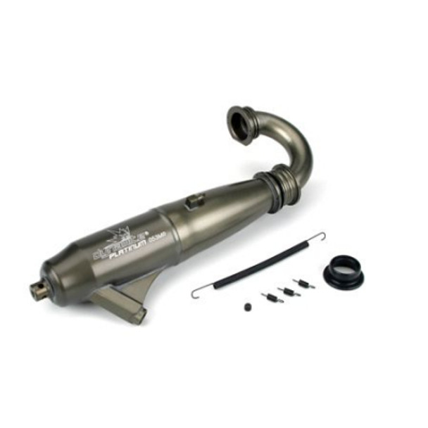 DYNP5003 Dynamite 1/8 053 Mid-Range Inline Exhaust System :Hard Anodized