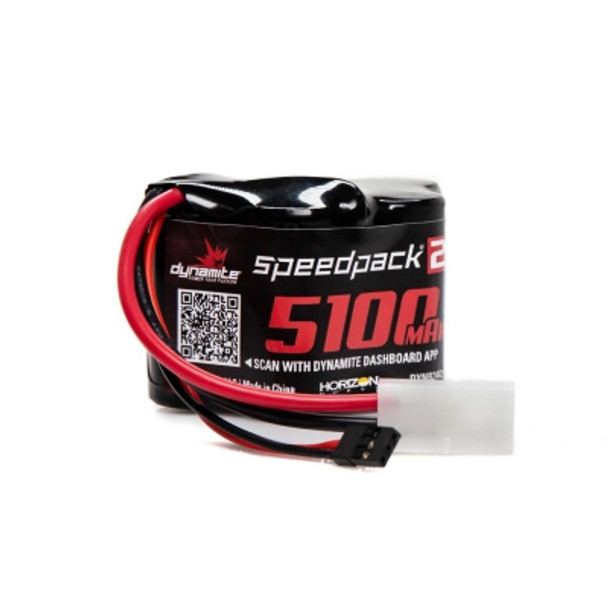 DYNB2442 Dynamite Speedpack2 6V 5100mAh 5C NiMH Hump RX: Baja 5B