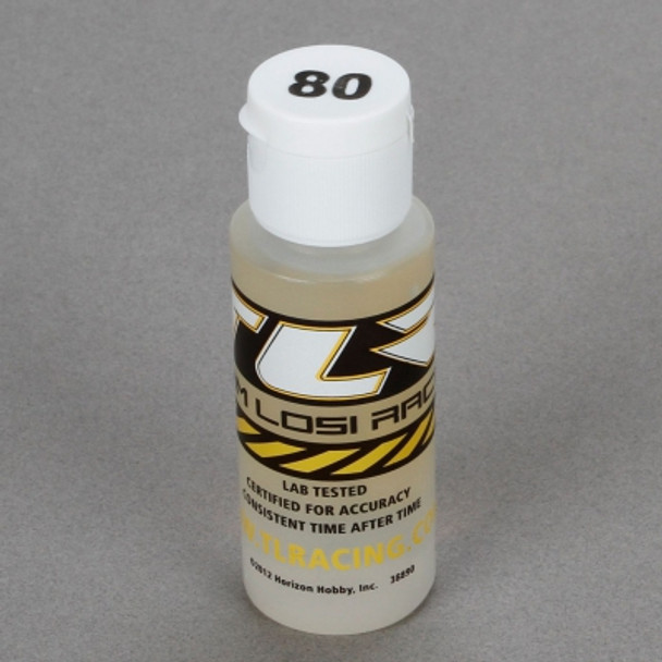 TLR74016 Team Losi Racing SILICONE SHOCK OIL, 80WT, 1014CST,2oz