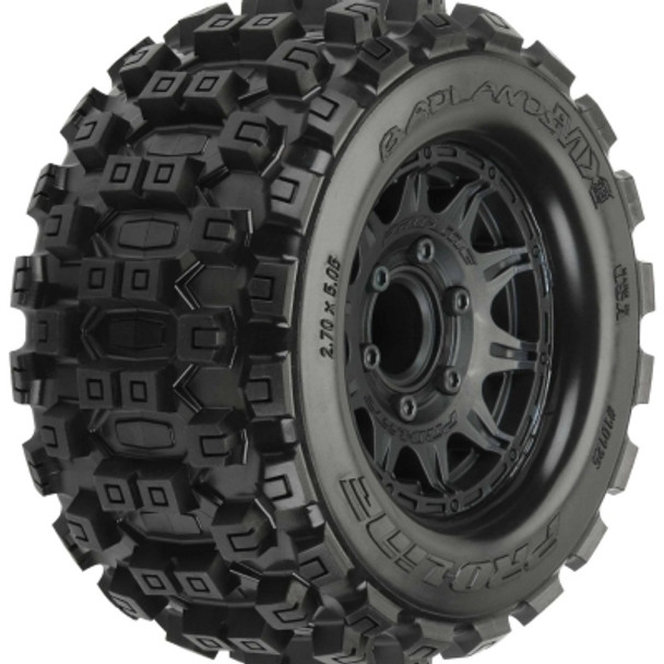 PRO10125-10 Pro-line Badlands MX28 2.8 MTD Raid Black 6x30 F/R