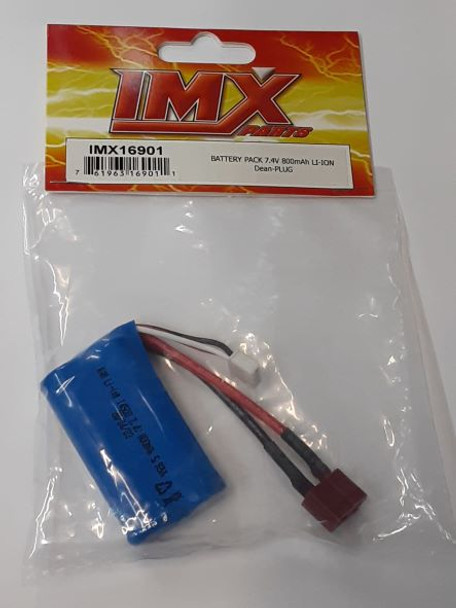 IMX16901 IMEX Shogun/Ninja Battery Pack 7.4v 800mAh Li-Ion Dean Plug