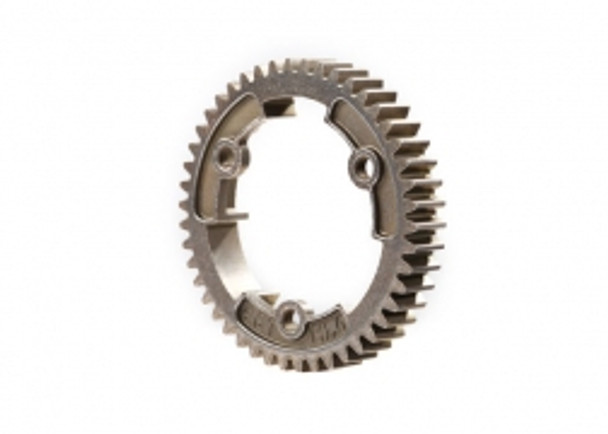 TRA6447R Traxxas Spur gear, 46-tooth, steel (wide-face, 1.0 metric pitch)