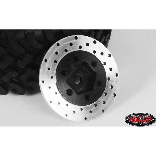 RC4ZS0530 RC4WD 1.9"/2.2" 6 Lug Steel Wheel Hex Hub with Brake Rotor