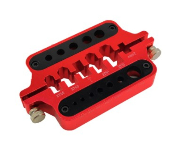 DTEL01027A HOBBY DETAILS Plug and Connector Soldering Jig - Red