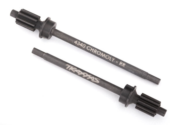 TRA8061 TRAXXAS  Axle shaft, rear, heavy duty (left & right)/ portal drive input gear, rear (machined)