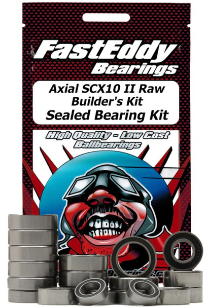 TFE6344 FAST EDDY BEARINGS Axial SCX10 II Raw Builder’s Kit Sealed Bearing Kit