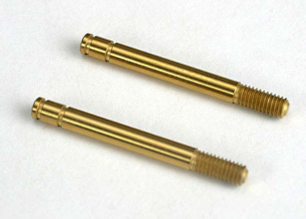 TRA4261T TRAXXAS Shock shafts, hardened steel, titanium nitride coated (29mm) (front) (2)