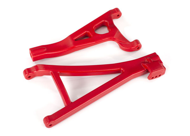 TRA8631R TRAXXAS Suspension arms, red, front (right), heavy duty (upper (1)/ lower (1))