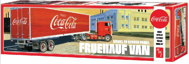 AMT1109 AMT 1/25 Fruehauf Beaded Van Semi Trailer, Coca-Cola