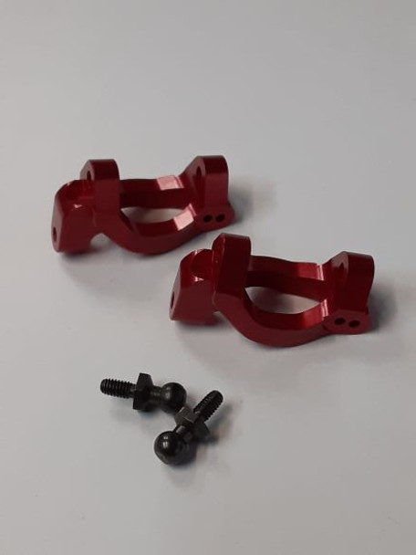 DTLTX009A HOBBY DETAILS Aluminum Front C Hub for Traxxas 1/18 LaTrax Teton - Red