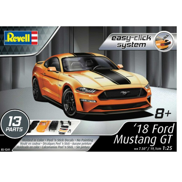 RMX851241 Revell 1/25 2018 Ford Mustang GT "Easy-Click"