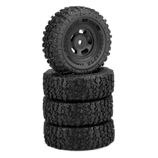 JCO4022-35911 JCONCEPTS Landmines 1/24 Tires, Mounted Black Glide 5 Wheel, Gold Compound (2)