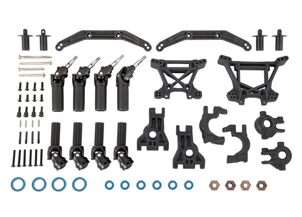 TRA9080 TRAXXAS Rustler Outer Driveline & Suspension Upgrade Kit, Extreme Heavy Duty - Black