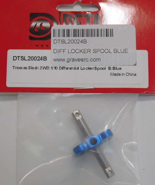 DTSL20024B HOBBY DETAILS 1/10 Differential Locker Spool A for Traxxas Slash 2WD - Blue