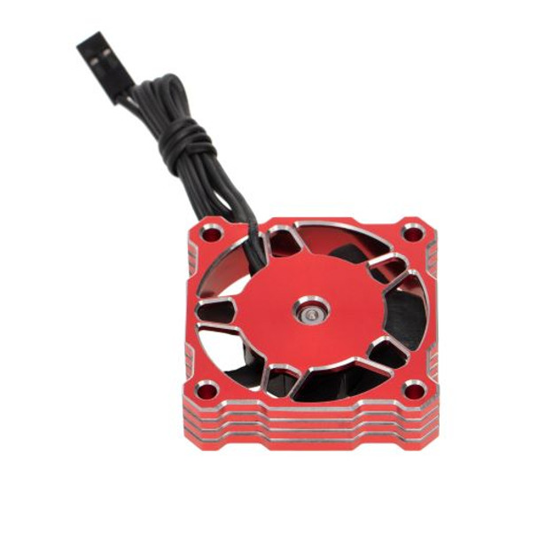 DTEF02006C HOBBY DETAILS Aluminium 30x30 Fan for ESC and Motor 9V/25000RPM - Red and Silver