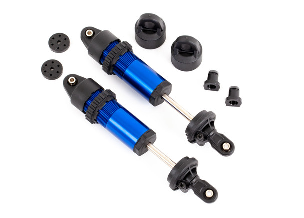 TRA9660 TRAXXAS Shocks, GT-Maxx®, Aluminum (blue-anodized) (fully assembled w/o springs) (2)