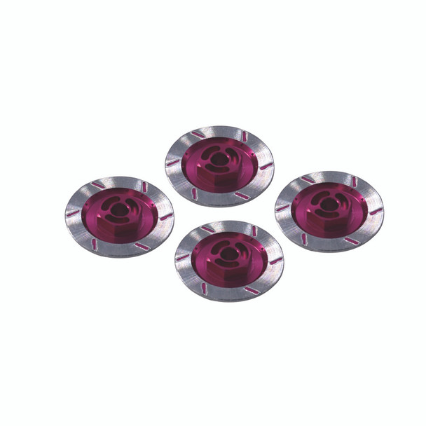 DTEL01055A HOBBY DETAILS 1/10 RC CAR Aluminum Alloy Brake Disc Wheel Rim Box Metal Hex Adapter 4pcs/set - Pink