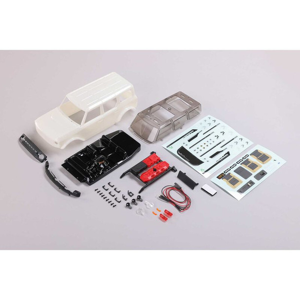 AXI200009 AXIAL Body, White: SCX24 Ford Bronco